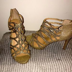 Ladies high heels with bling